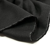Sergé fin polyviscose noir