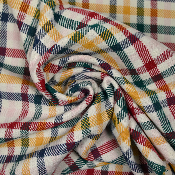 Mixed Multicolored Tartan mixed wool