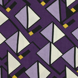 Printed viscose abstract purple background