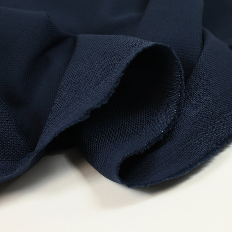 Coton natté bleu marine