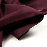 Popeline de coton rouge bordeaux