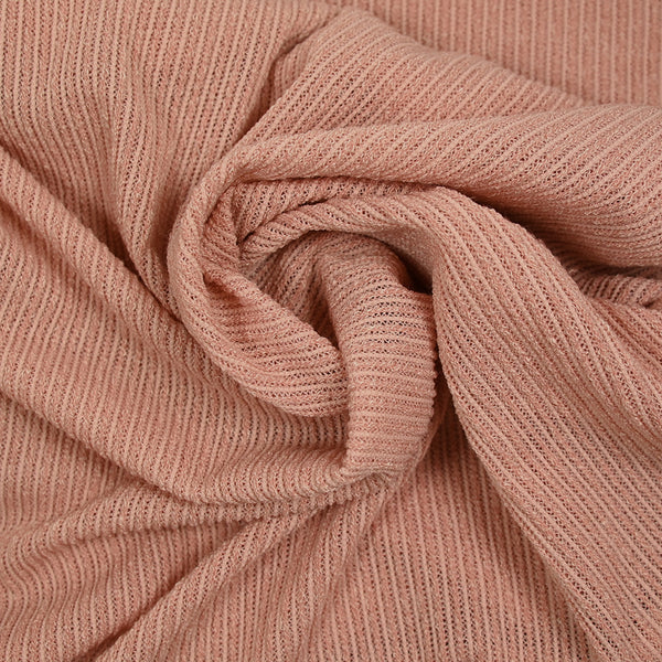 Maille Bianca côtelée rose chair