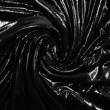 Velours de polyester Lurex uni noir