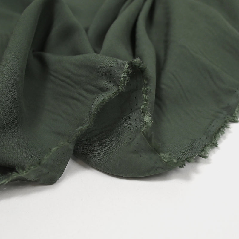 Voile de viscose vert de chasse