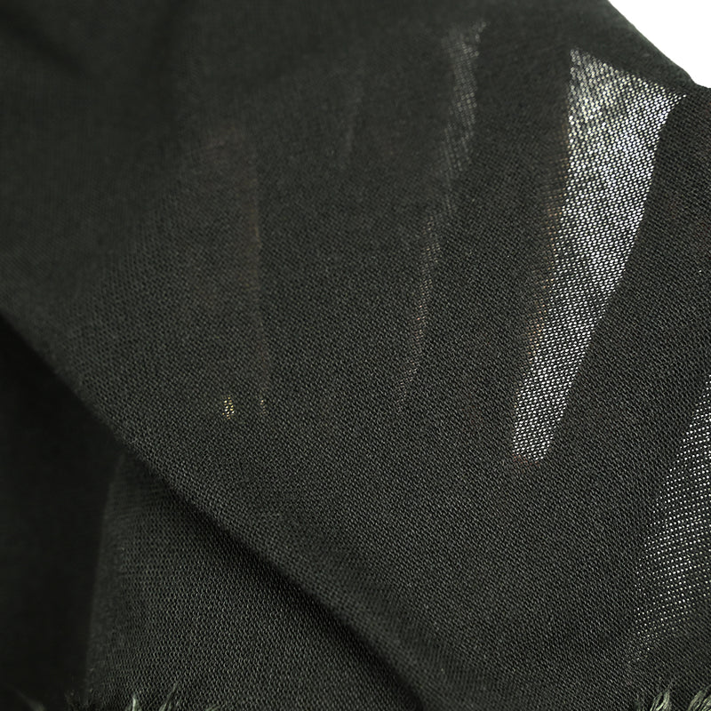 Jersey de coton fin et doux noir