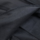 Molleton de coton élasthanne doux bleu nuit intense