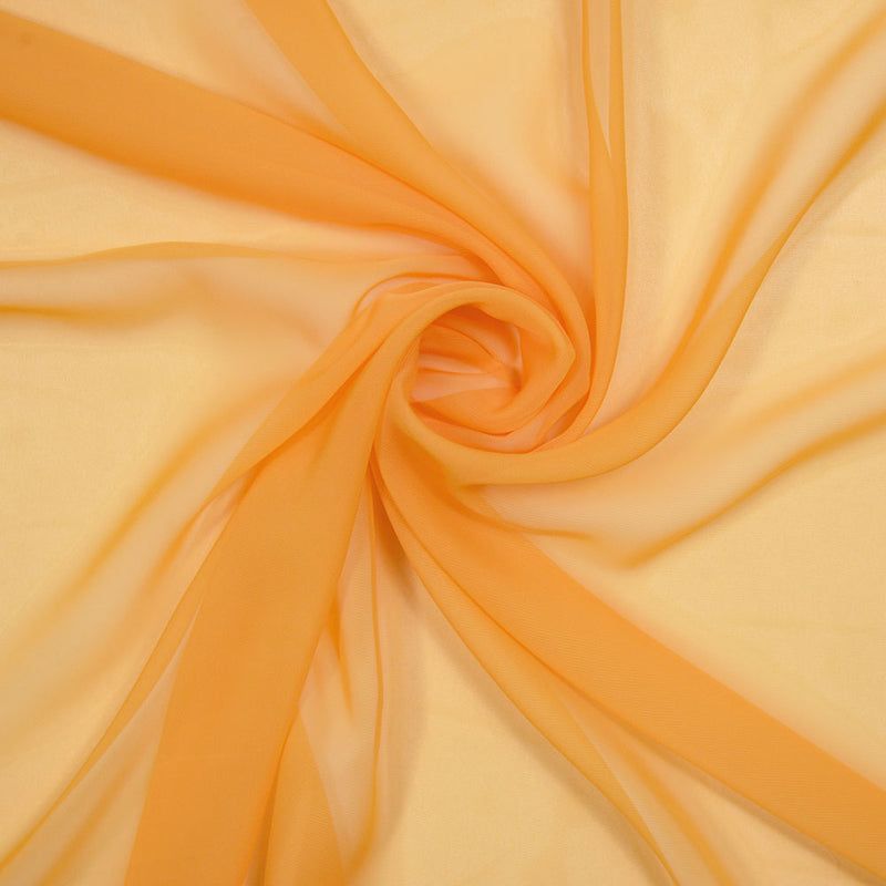 Mousseline de polyester orange