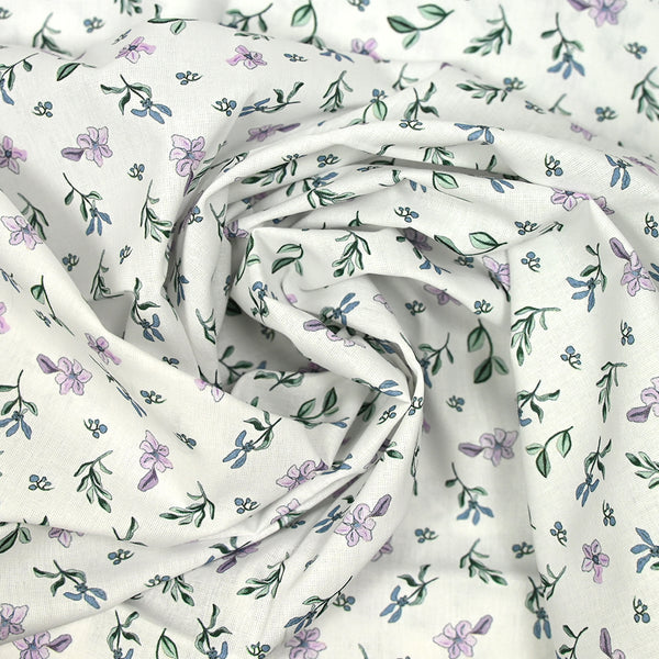 Celestial Green Celestial Cotton and Parma White Fond