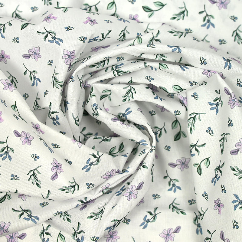 Celestial Green Celestial Cotton and Parma White Fond
