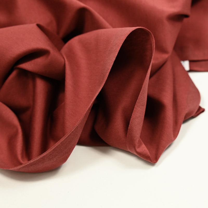 Jersey de coton rouge tomette