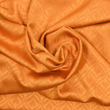 Polyester satin crepe orange bottom