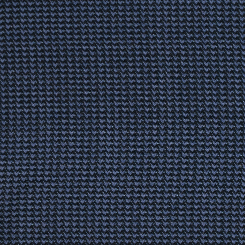 Microfibre imprimée polyester pied de puce bleu foncé