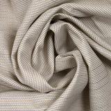 Coton fantaisie en croix beige et blanc cassé