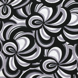 Black and white abstract print viscose