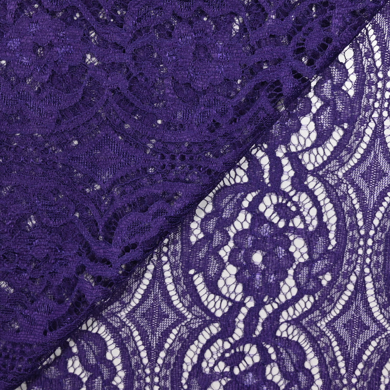 Dentelle festonnée polyester Olga violet