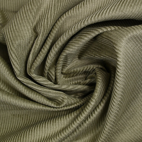 Velours côtelé de coton 3mm sauge argentée