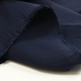 Toile polyester élasthanne bleu nuit
