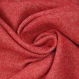 Sergé de laine mélangée rouge et blanc