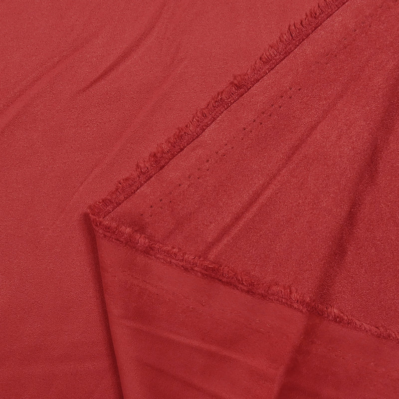 Suédine jersey Amy rouge