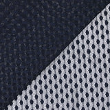 Maille ajourée fine à pois bleu marine