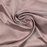 Satin jacquard de polyester Zoé fond vieux rose