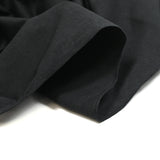 Jersey de coton flammé noir