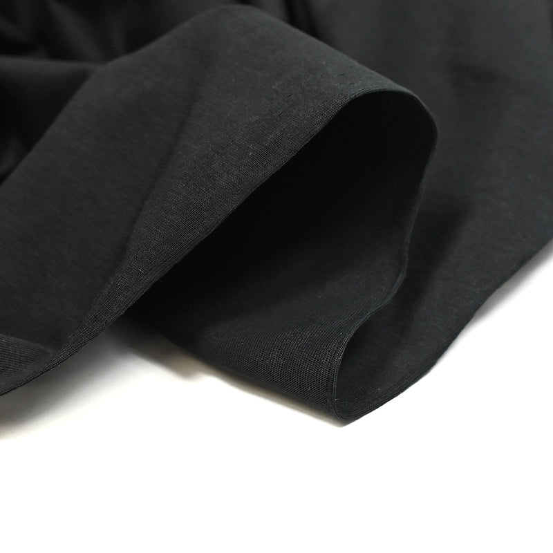 Jersey de coton flammé noir