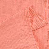 Double gauze in salmon cotton