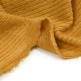 Maille Bianca côtelée jaune moutarde