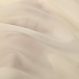 Mousseline de soie élasthanne vanille