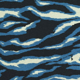 Printed viscose Loreena Blue Black background