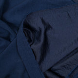 Crêpe towards satin polyester navy blue