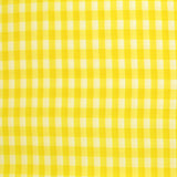 Polyviscose à carreaux Estelle fond jaune