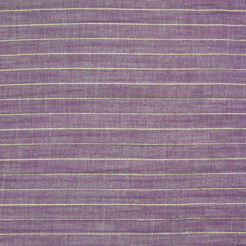 Double gauze striped lurex gilded purple background