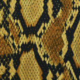 Crêpe Satin Polyéster Snake Skin Mordoré