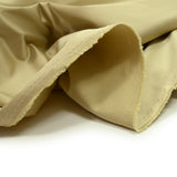 Beige elastane polycoton satin