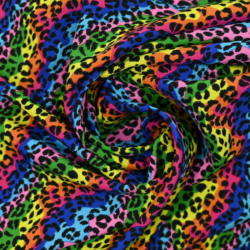 Tissu carnaval polyester égalité multicolore