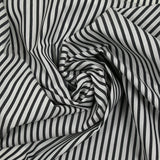Coton chemise rayé noir et blanc