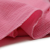 Double gauze in pink cotton malabar