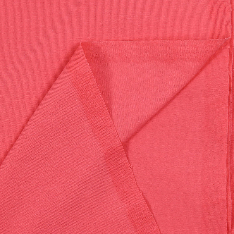 Jersey de algodón orgánico de Corail Pink