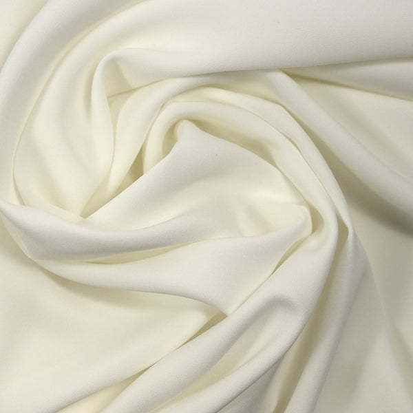 Sergé de polyester blanc cassé