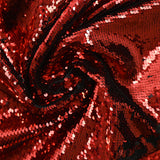 Toile sequin rouge envers noir