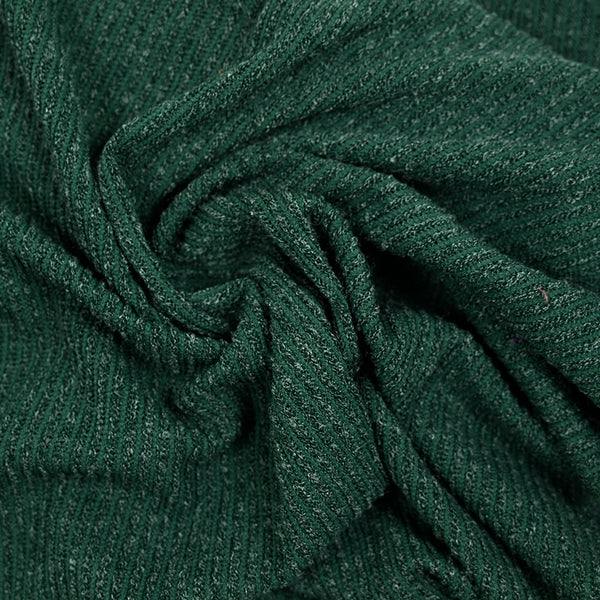 Maille Bianca côtelée vert bouteille