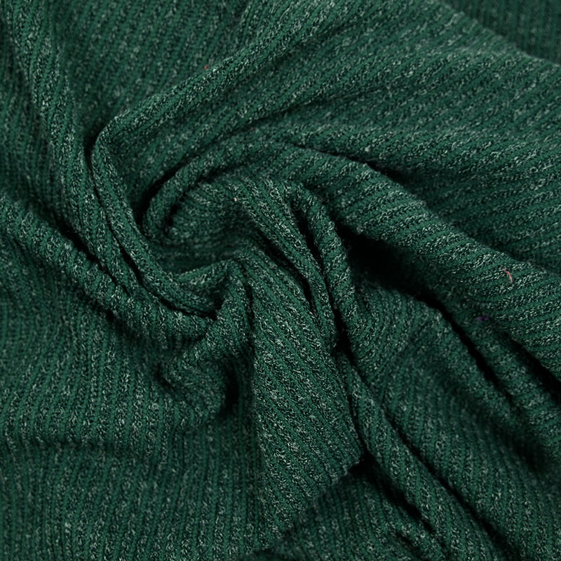 Maille Bianca côtelée vert bouteille