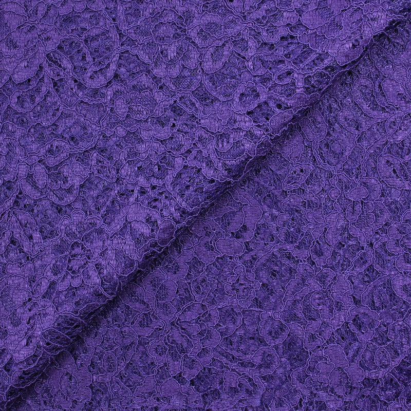 Festoned Lace Polyester Manon Purple