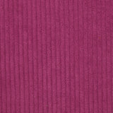 Magenta ribbed polyester velvet