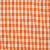 Polyviscose à carreaux Estelle fond orange