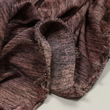 Maille fine brillante flammée rose et noir