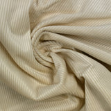 Velours côtelé de coton 3mm blanc ivoire