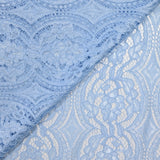 Festoned Lace Polyester Olga Light Blue